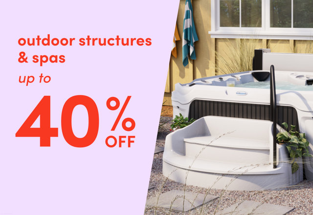 outdoor structures & spas on sale